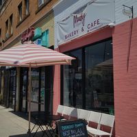 Outside at The Moody Vegan in Los Angeles