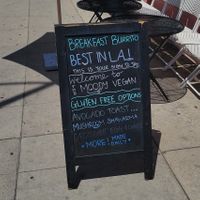 Sign at The Moody Vegan in Los Angeles