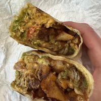 Breakfast burrito   at The Moody Vegan in Los Angeles