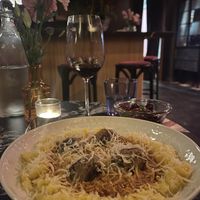   at Justine's Wine Bar in Los Angeles