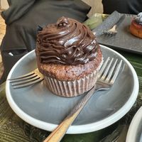 Chocolate cupcake   at Tovarystvo - Товариство in Lviv
