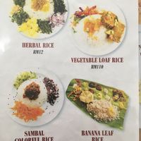 Vegan menu options  at Fren's Get Together  in Kuching