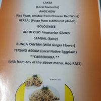 Pasta menu May 2024 at Fren's Get Together  in Kuching