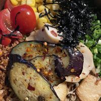 Grilled vege poke bowl  at Greener 그리너 in Seoul