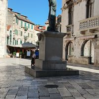 View from bar stools at Coffee Biljka in Split