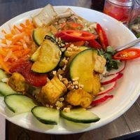 Tofu and vegetable rice bowl  at Pho  in Milton Keynes