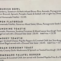 Menu  at The Cowshed Dorset in Poole