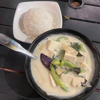 Green curry with tofu  at Thai Towne Eatery in Orange
