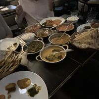 Main course of veg sharing menuu  at Silka - Borough Market in South East London