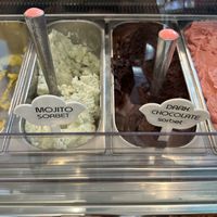 Chocolate and mojito  at Gelato Joy Cafe in Wellfleet