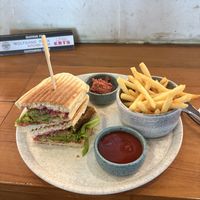 Falafel sandwich   at DPS - Wolfgang Puck  in Tuban