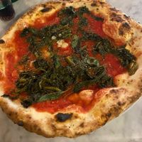 Pizza marinara con aggiunta di friarielli (5€+1€ per l’aggiunta)  at Pizzeria I Decumani in Naples
