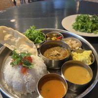 Vegan thali plate. Make sure to ask for a vegan version    at Vaji Spice in Tokyo