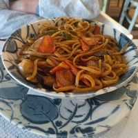 Noodles at O Encontro Gastrobar in Pontevedra