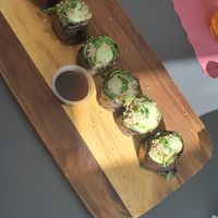 Toona Sushi Rolls at Plants & Poets Cafe in Newark