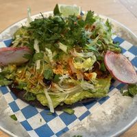 tostada (vegan version)  at Güero in Portland
