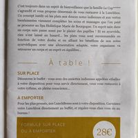 3-course-menu for 28 euros at LunchBox in Beaune