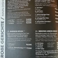 Menu (1/2).  at To Gao Sassnitz in Sassnitz