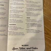 Vegan items listedd  at Collegetown Bagels - Pine Tree Rd in Ithaca