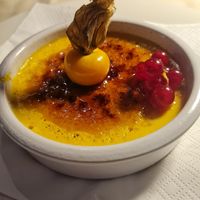 Crema Catalana Vegana at Ristorante dei Poeti in Sirmione