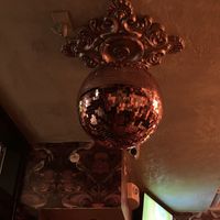 We liked the disco ball even though it wasn’t on    at Pinky's in Boston