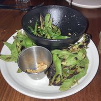 Oops we shot the edamame too late    at Pinky's in Boston