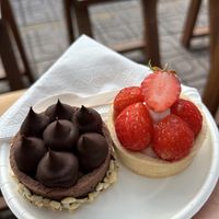 chocolate and strawberry tarte  #Veganuary at O Plant-based - Nguyễn Đình Chiểu in Ho Chi Minh City