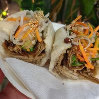 Banh Mi was very good minus the chewy mushrooms 🍄 at O Plant-based - Nguyễn Đình Chiểu in Ho Chi Minh City