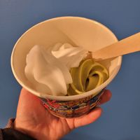 Three vegan flavours at Funky Frozen Yogurt - Torvbyen in Fredrikstad