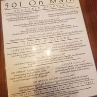 Lunch mebu at 501 on Main in Park City