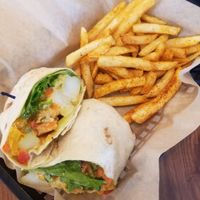 Curry wrap was really good! at 501 on Main in Park City