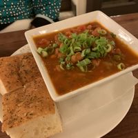 Vegan chili with focaccia  at 501 on Main in Park City