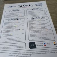 Menu at Ta' Ċetta Brasserie in Ir-rabat Ghawdex