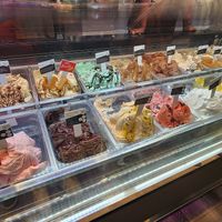 Ice cream flavors at Gelato Mania V&A Waterfront in Cape Town