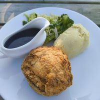 Vegan keema pie at The Barge Inn in Wiltshire