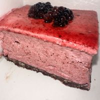 Vegan cheesecake   at Ole & Steen - Bryant Park in New York City