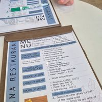 Brunch menu at Amina in Tainan