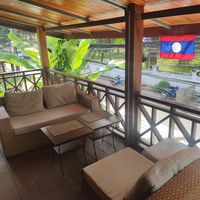 Balcony at Grasshopper Cafe in Luang Prabang