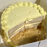 Coconut cake w lemon buttercream frosting   at The Cake Bar in Denver