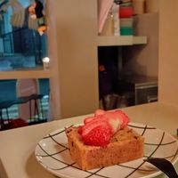 Vegan carrot cake at WILL YOU CURRY ME? in Fukuoka