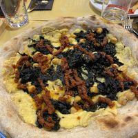 pizza ‘la cecina’ vegana versione invernale  at Mozzabella  in Modena