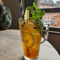 Peach iced tea at Drift  in York