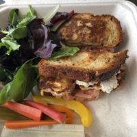 Ranchers tempeh VGF was good but a bit bland  at Outdated - An Antique Cafe in Kingston