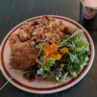 Peanut butter tofu scramble at Outdated - An Antique Cafe in Kingston