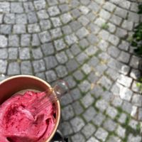 Veganes Sauerkirscheis  at Amici - Gelato Cafè  Bar in Wertheim