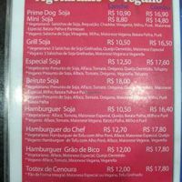 Prime Dog vegan menu at Prime Dog - Vila Mariana in Sao Paulo