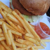Vegan pea protein burger at Neruda Pub  in Istanbul