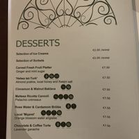   at The Medina Restaurant in Mdina