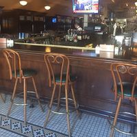 When you first walk in, you immediately see the full bar. The dinning area is to the left. at Triple George Grill in Las Vegas