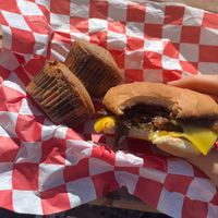 Walnut burger & Cornbread 10/10 at InnerG Cafe in Winter Haven